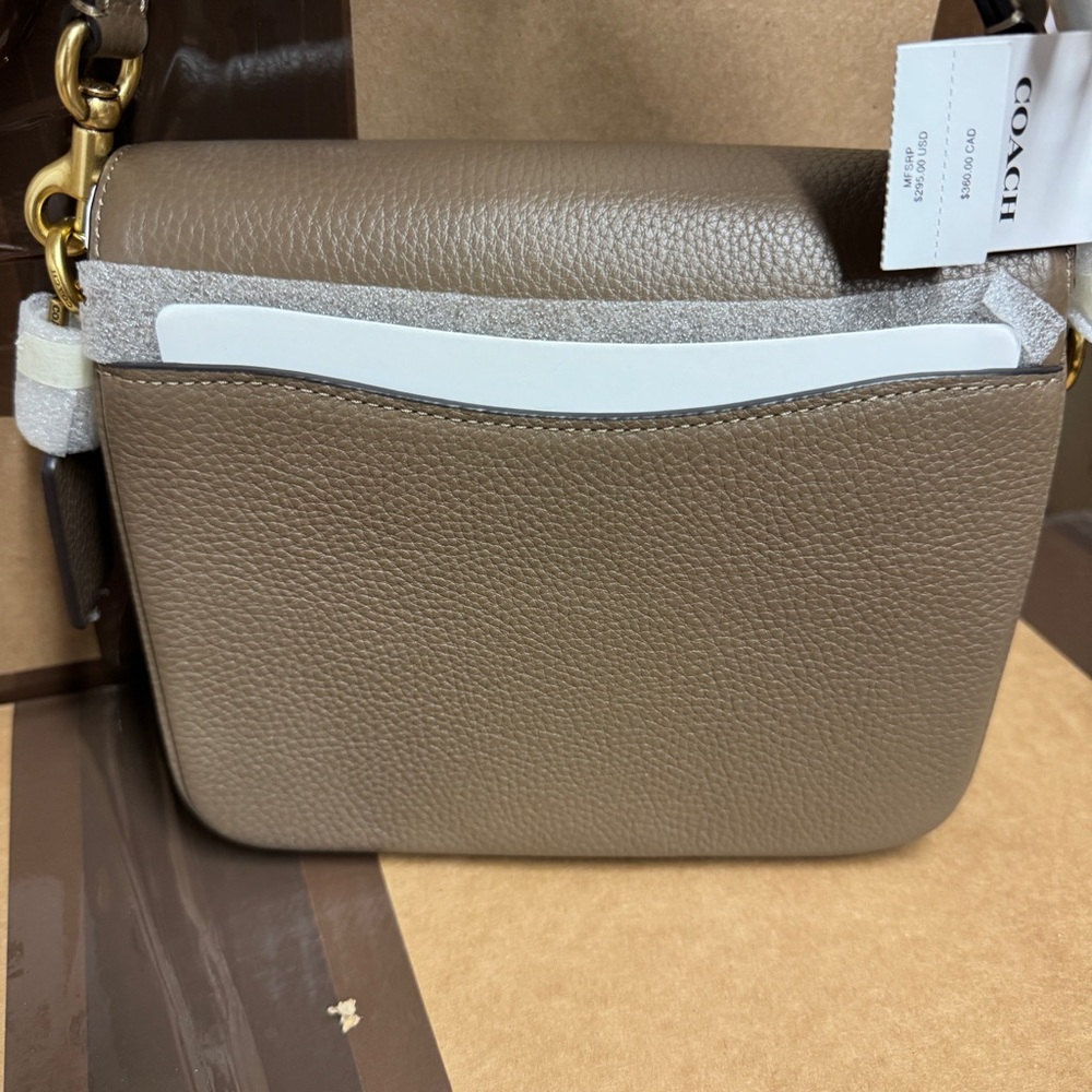 Coach Women’s Cassie 19 Leather Crossbody - Dark Stone - Picture 9 of 10